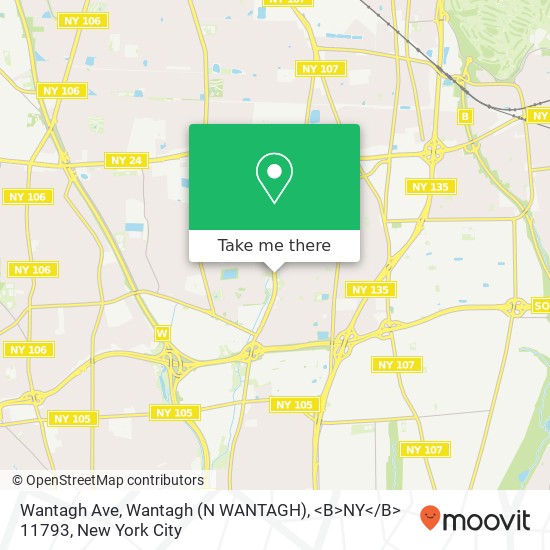 Mapa de Wantagh Ave, Wantagh (N WANTAGH), <B>NY< / B> 11793