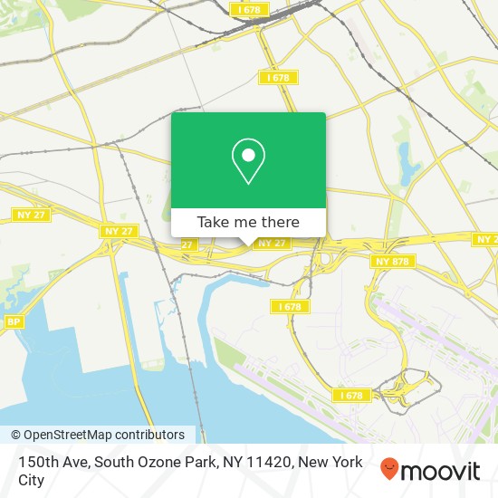 Mapa de 150th Ave, South Ozone Park, NY 11420