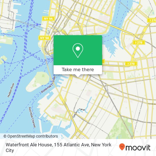 Mapa de Waterfront Ale House, 155 Atlantic Ave