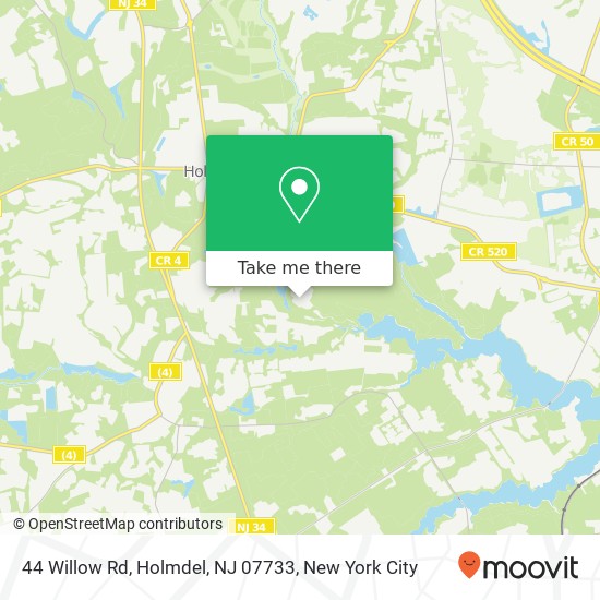 44 Willow Rd, Holmdel, NJ 07733 map