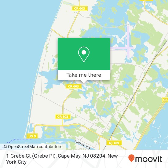 1 Grebe Ct (Grebe Pl), Cape May, NJ 08204 map