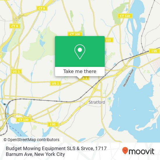 Budget Mowing Equipment SLS & Srvce, 1717 Barnum Ave map