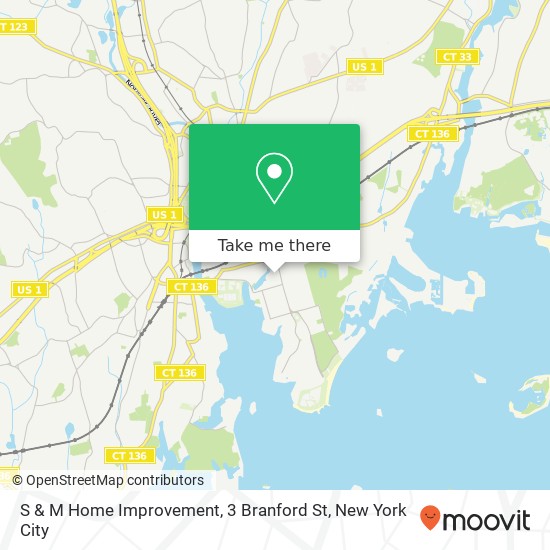 Mapa de S & M Home Improvement, 3 Branford St