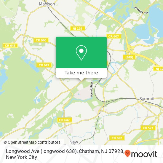 Longwood Ave (longwood 638), Chatham, NJ 07928 map