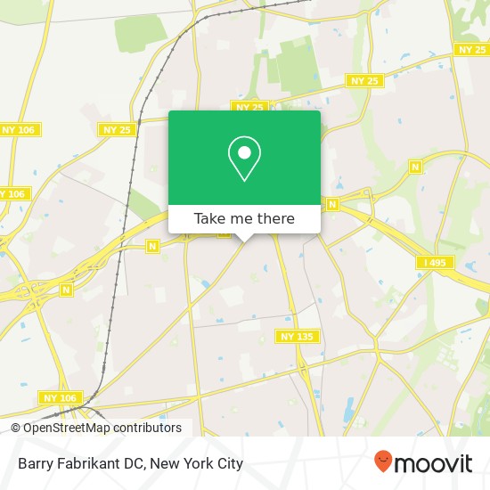Mapa de Barry Fabrikant DC, 573 Woodbury Rd