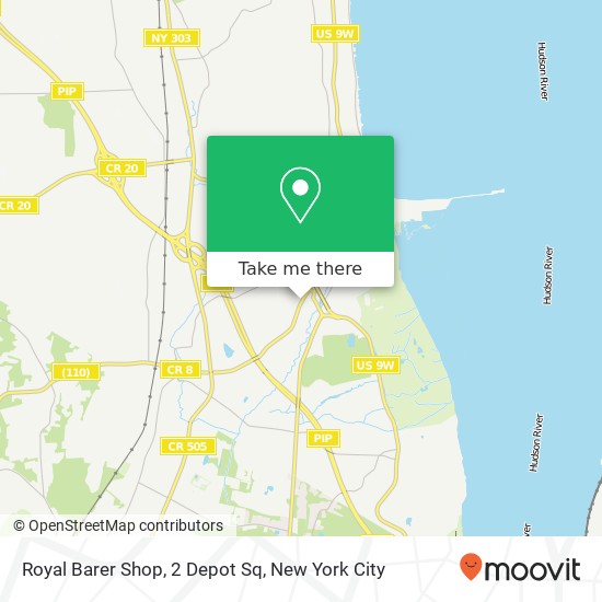 Mapa de Royal Barer Shop, 2 Depot Sq
