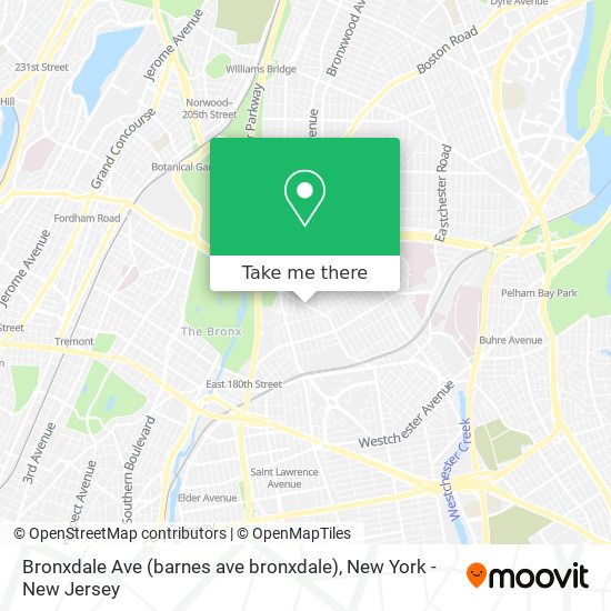 Mapa de Bronxdale Ave (barnes ave bronxdale)