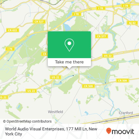 Mapa de World Audio Visual Enterprises, 177 Mill Ln