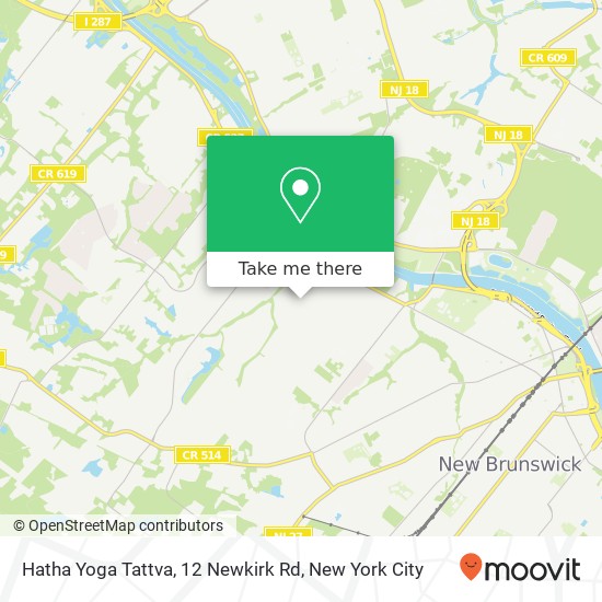 Mapa de Hatha Yoga Tattva, 12 Newkirk Rd