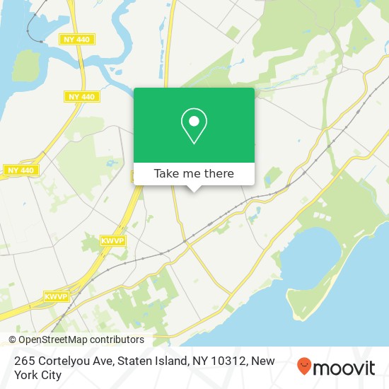 Mapa de 265 Cortelyou Ave, Staten Island, NY 10312