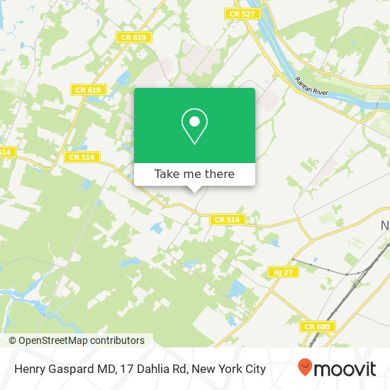 Henry Gaspard MD, 17 Dahlia Rd map