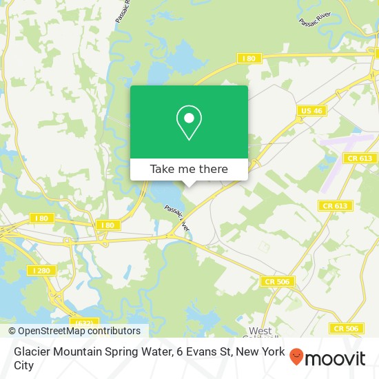 Mapa de Glacier Mountain Spring Water, 6 Evans St