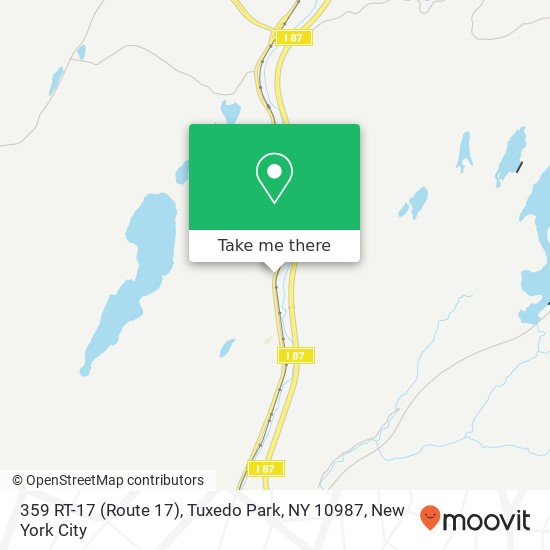 359 RT-17 (Route 17), Tuxedo Park, NY 10987 map