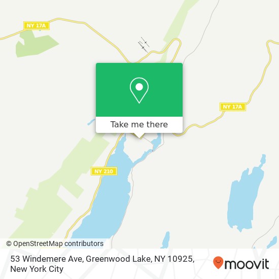 53 Windemere Ave, Greenwood Lake, NY 10925 map