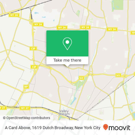 A Card Above, 1619 Dutch Broadway map