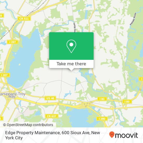 Mapa de Edge Property Maintenance, 600 Sioux Ave