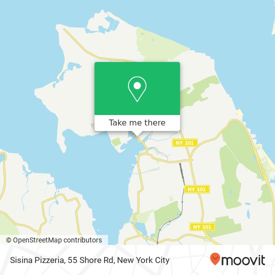 Sisina Pizzeria, 55 Shore Rd map