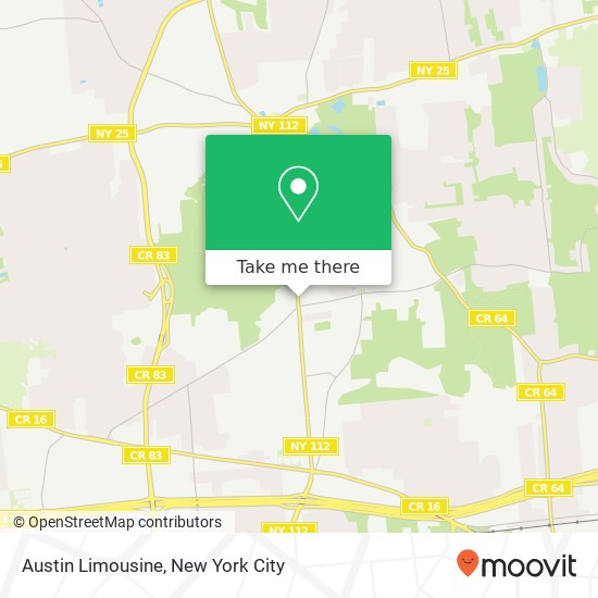 Austin Limousine map