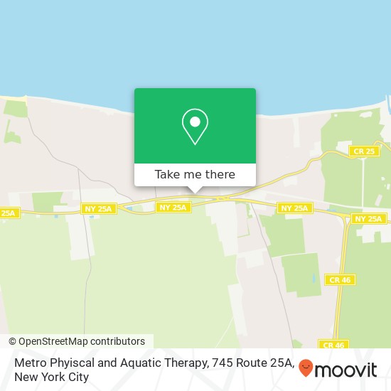 Metro Phyiscal and Aquatic Therapy, 745 Route 25A map