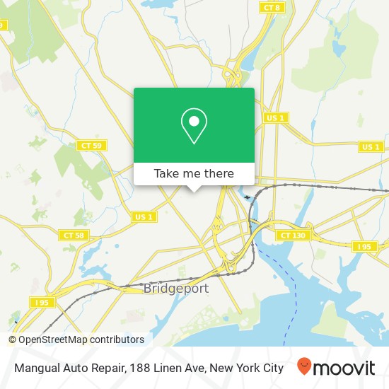 Mapa de Mangual Auto Repair, 188 Linen Ave