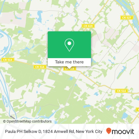 Mapa de Paula PH Selkow D, 1824 Amwell Rd