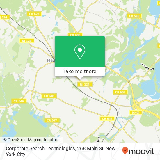 Mapa de Corporate Search Technologies, 268 Main St