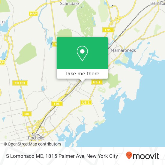 S Lomonaco MD, 1815 Palmer Ave map