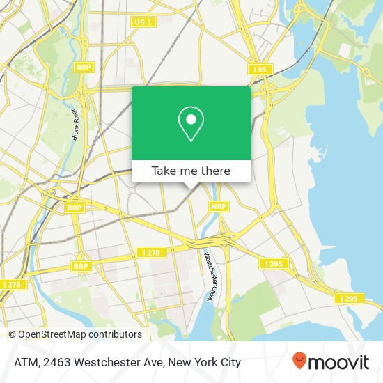 Mapa de ATM, 2463 Westchester Ave