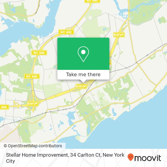 Mapa de Stellar Home Improvement, 34 Carlton Ct