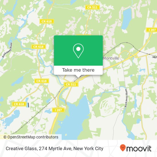 Mapa de Creative Glass, 274 Myrtle Ave