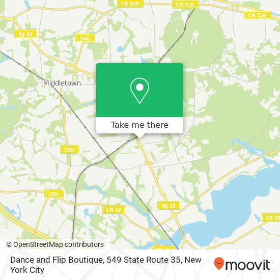 Mapa de Dance and Flip Boutique, 549 State Route 35