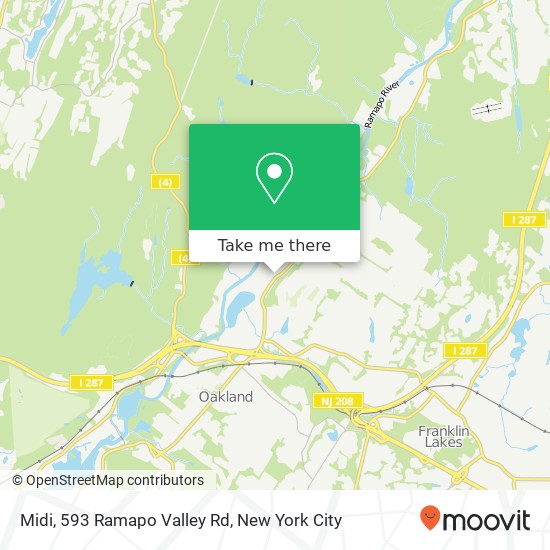 Midi, 593 Ramapo Valley Rd map