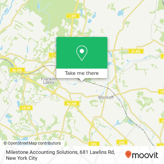 Milestone Accounting Solutions, 681 Lawlins Rd map