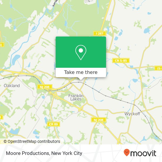 Moore Productions map