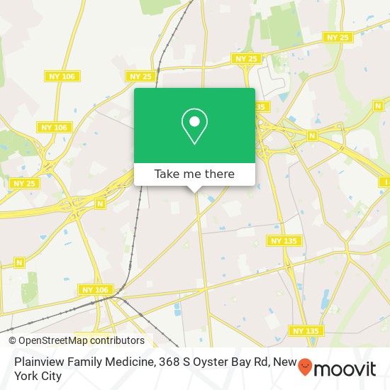 Plainview Family Medicine, 368 S Oyster Bay Rd map