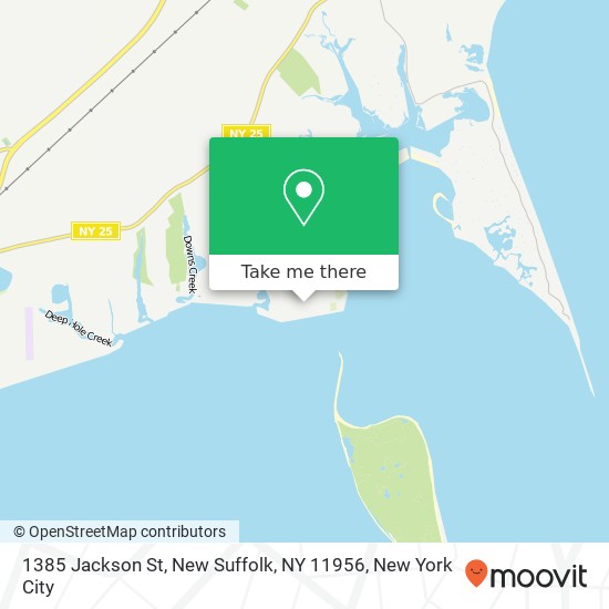 Mapa de 1385 Jackson St, New Suffolk, NY 11956