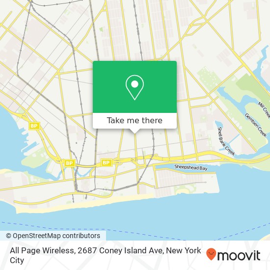 All Page Wireless, 2687 Coney Island Ave map