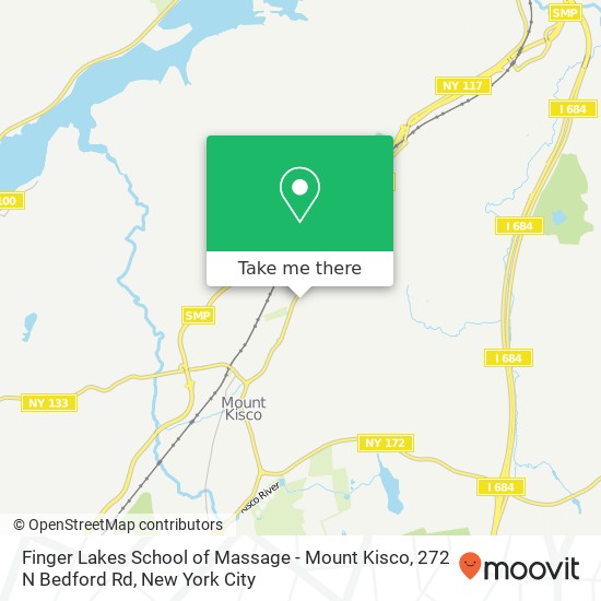 Finger Lakes School of Massage - Mount Kisco, 272 N Bedford Rd map