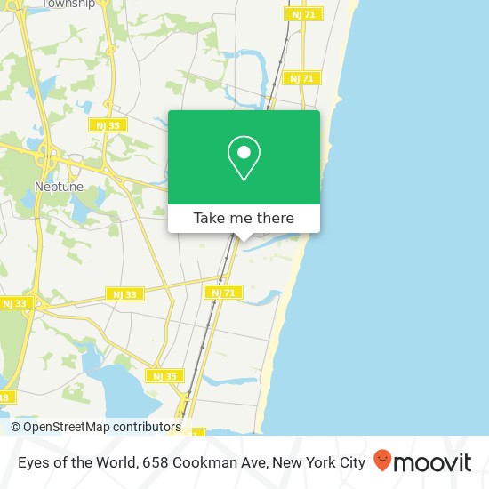 Eyes of the World, 658 Cookman Ave map