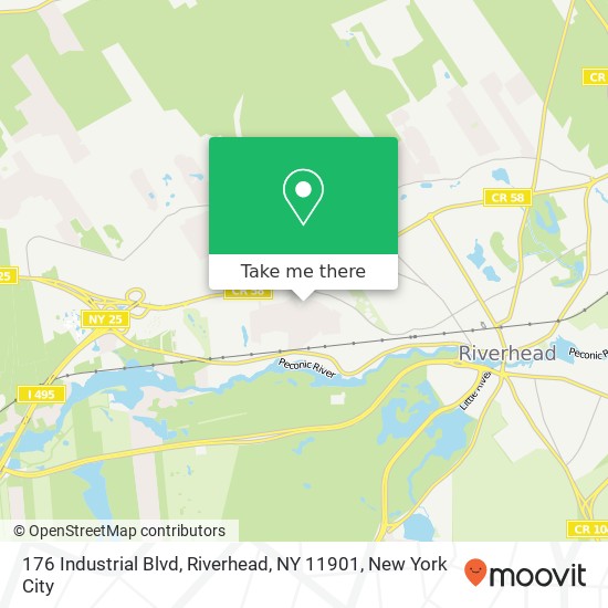176 Industrial Blvd, Riverhead, NY 11901 map