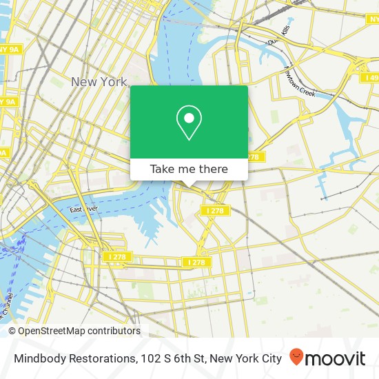 Mapa de Mindbody Restorations, 102 S 6th St