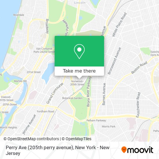Mapa de Perry Ave (205th perry avenue)