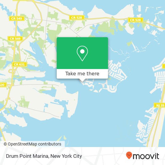 Drum Point Marina map