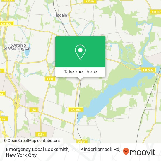 Emergency Local Locksmith, 111 Kinderkamack Rd map