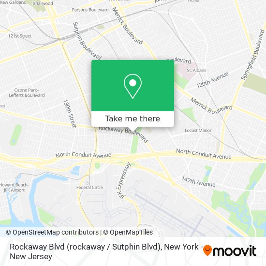 Rockaway Blvd (rockaway / Sutphin Blvd) map