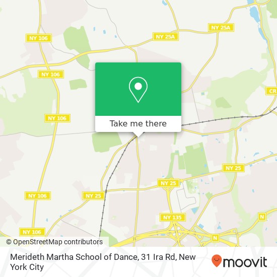 Mapa de Merideth Martha School of Dance, 31 Ira Rd