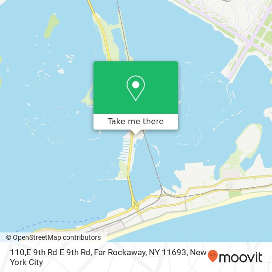 Mapa de 110,E 9th Rd E 9th Rd, Far Rockaway, NY 11693