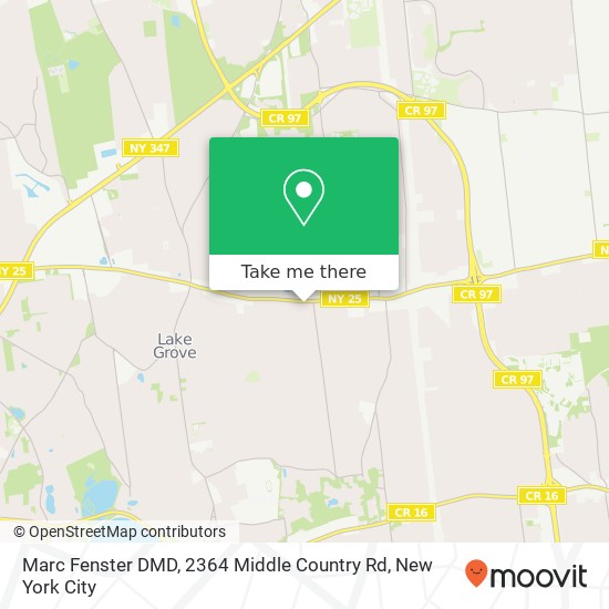 Marc Fenster DMD, 2364 Middle Country Rd map