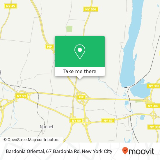 Bardonia Oriental, 67 Bardonia Rd map