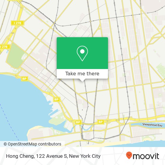 Hong Cheng, 122 Avenue S map